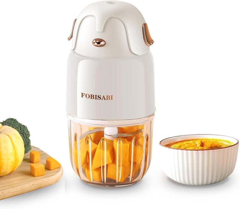 FOBISABI Baby Food Maker - Processor & Blender for Fresh Meals, Fruits, Veggies, Meat & Puree (White) - Image 1
